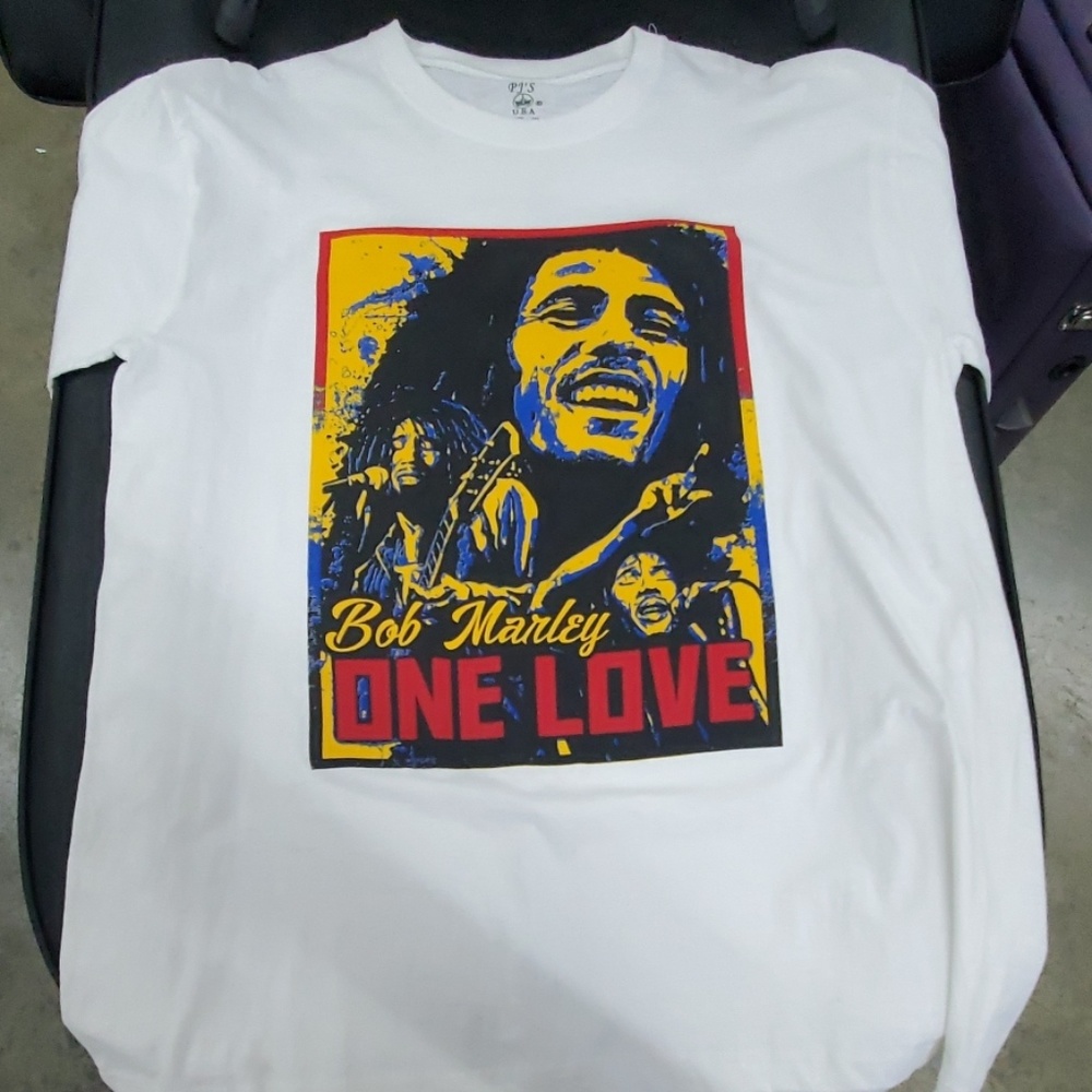 Bob Marley white One Love Print t-shirt